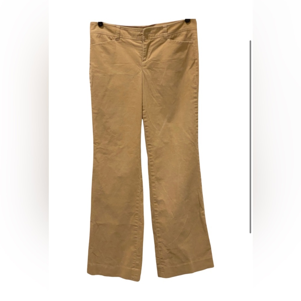 Lilly Pulitzer Main Line Tan Corduroy Pants Classic Design size 12